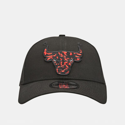 New Era Men's Seasonal Infill 9FORTY Chicago Bulls Cap Black