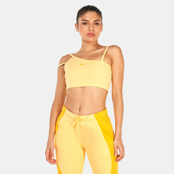Nike Women's Sportswear Everyday Crop Tank Top yellow Nike Women's Sportswear Everyday Crop Tank Top yellow image number 0