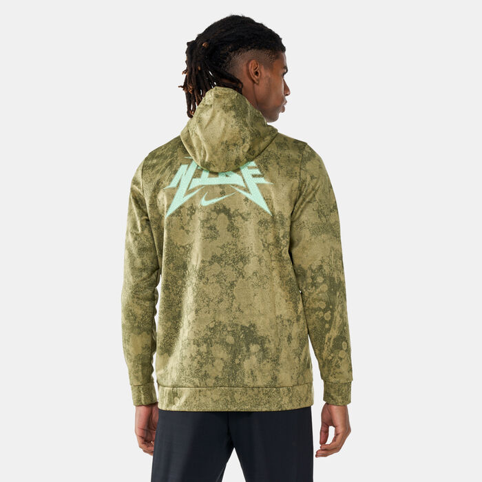 Nike Men's Therma-FIT Fleece Hoodie Green Nike Men's Therma-FIT Fleece Hoodie Green image number 1