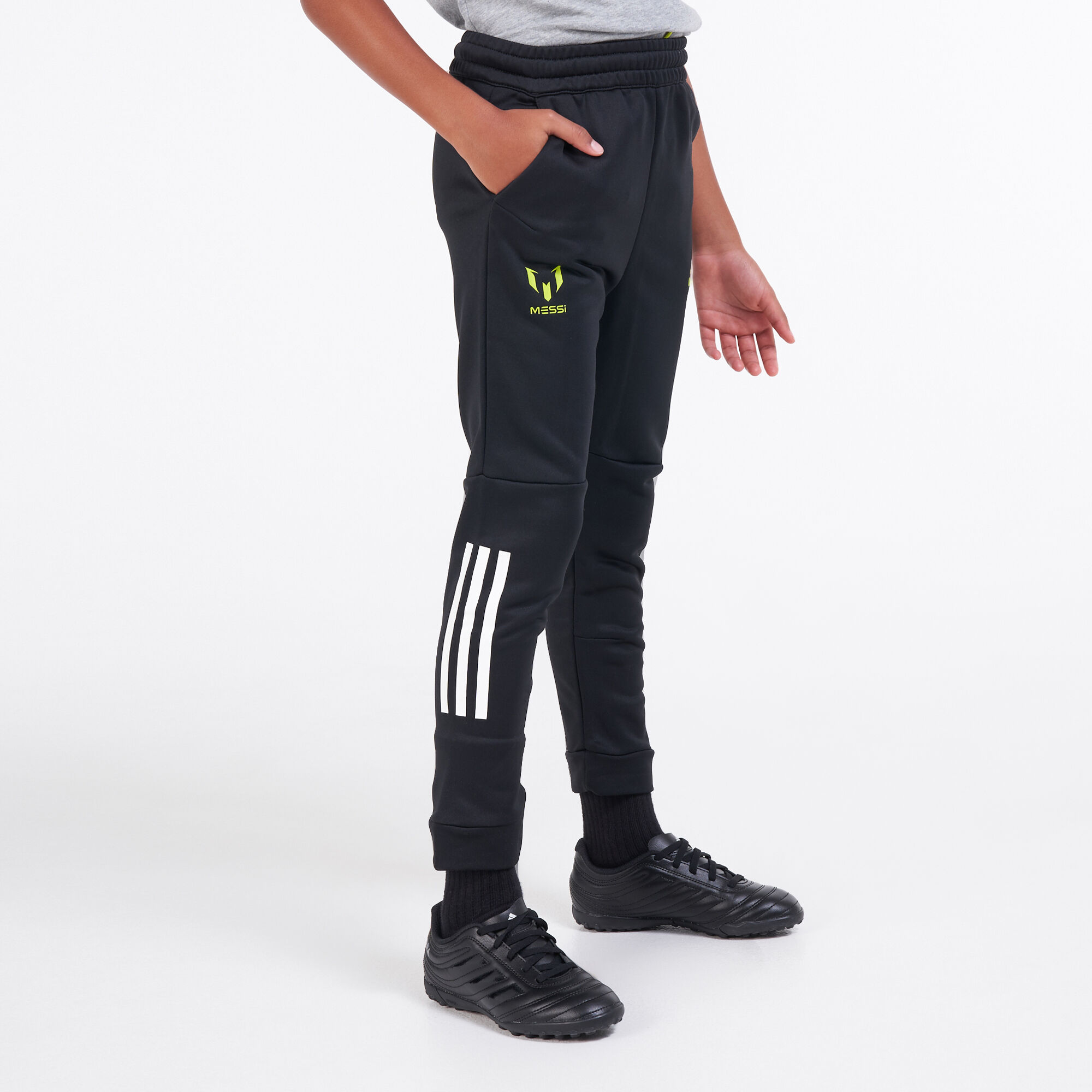 Kids Messi Football Inspired Track Pants Black adidas in Qatar SSS