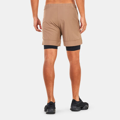 SQUATWOLF Men's Limitless 2-in-1 Shorts Brown SQUATWOLF Men's Limitless 2-in-1 Shorts Brown