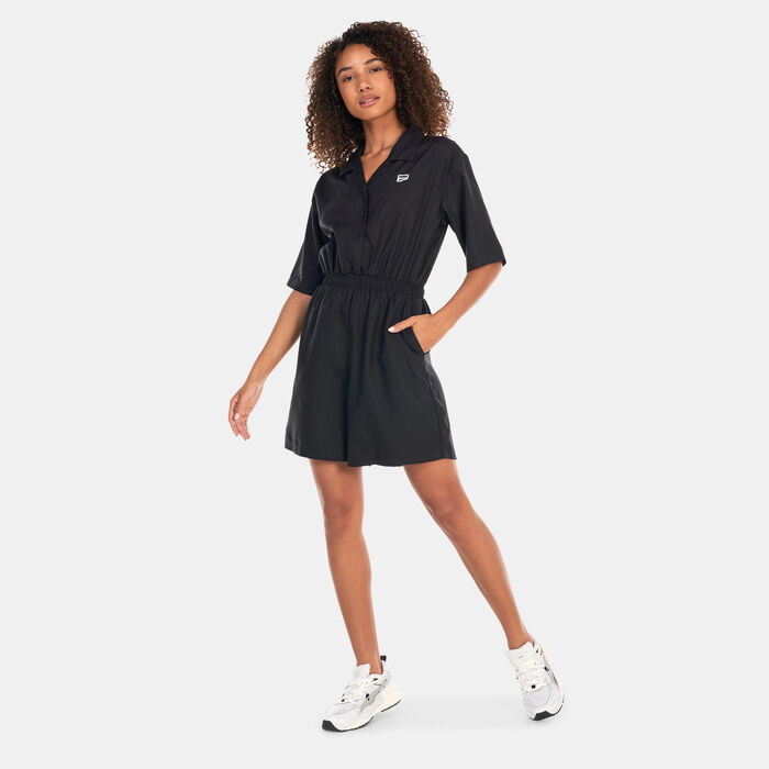 PUMA Women's DOWNTOWN Romper Black PUMA Women's DOWNTOWN Romper Black image number 0