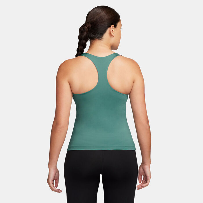 Nike Women's Swoosh Medium-support Padded Sports Bra Tank Green Nike Women's Swoosh Medium-support Padded Sports Bra Tank Green image number 1