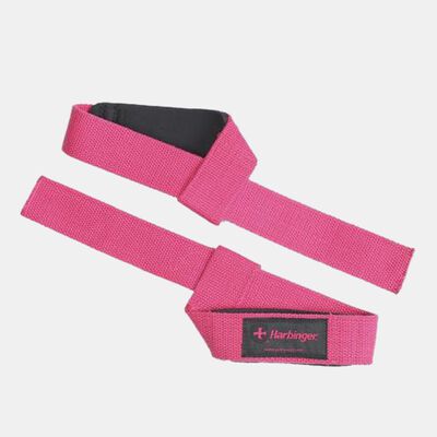 Harbinger Padded Cotton Lifting Straps Pink Harbinger Padded Cotton Lifting Straps Pink