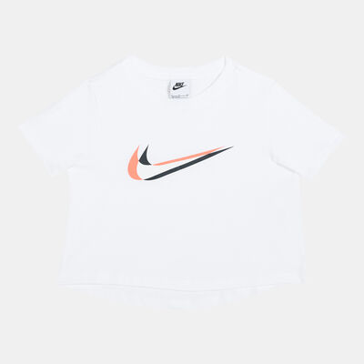 Nike Kids' Sportswear Cropped T-Shirt (Older Kids) White