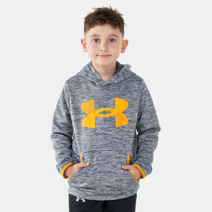 Under Armour Kids' Fleece Logo Hoodie Grey Under Armour Kids' Fleece Logo Hoodie Grey image number 0