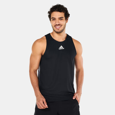 adidas Men's AEROREADY HIIT Graphic Training Tank Top Black