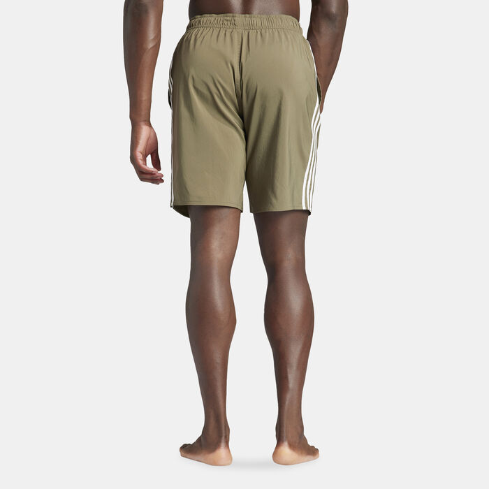 adidas Men's 3-Stripes CLX Swimming Shorts White image number 1