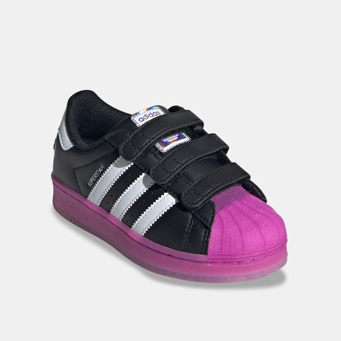 adidas Originals Kids' Superstar LED Lights Shoes Black adidas Originals Kids' Superstar LED Lights Shoes Black image number 1