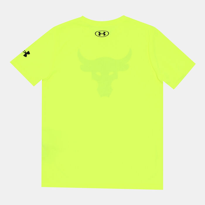 Under Armour Kids' Project Rock Brahma Bull T-Shirt yellow Under Armour Kids' Project Rock Brahma Bull T-Shirt yellow image number 1