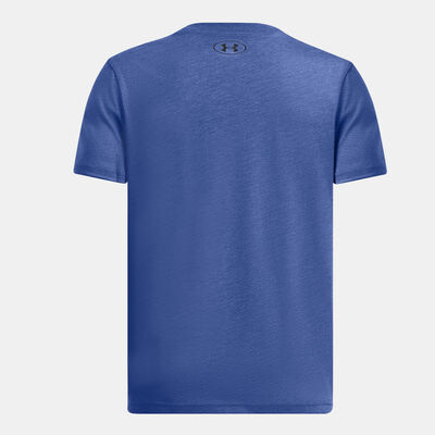 Under Armour Kids' UA Logo Wordmark T-Shirt Blue