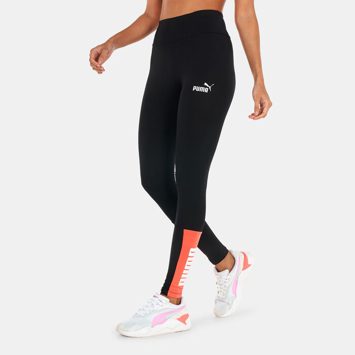 PUMA Women's Power Colourblock Leggings Black PUMA Women's Power Colourblock Leggings Black image number 0