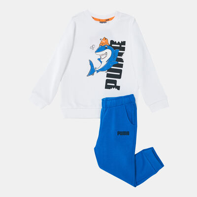 PUMA Kids' LIL PUMA Tracksuit (Baby and Toddler) White