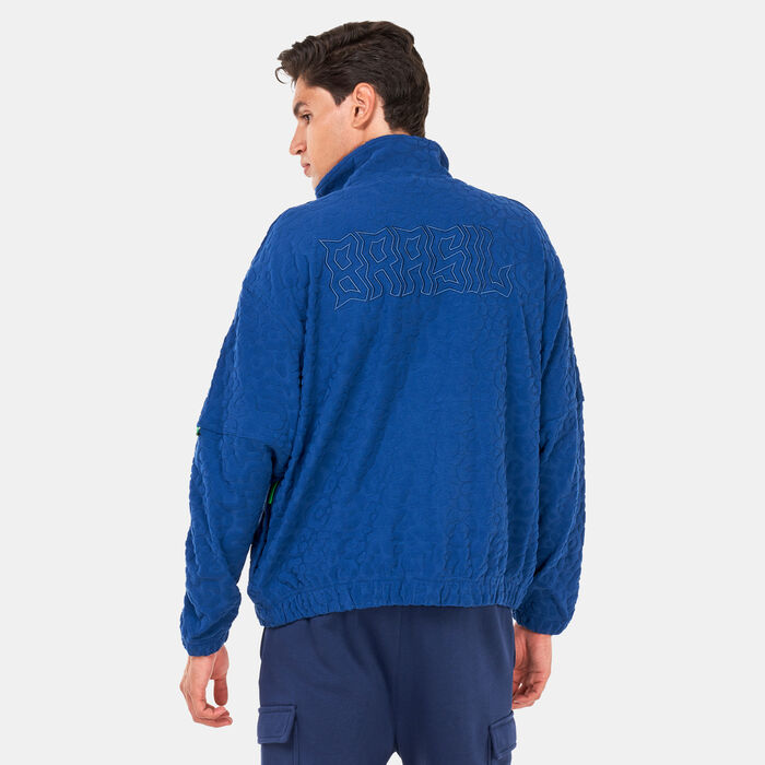 Nike Men's CBF Solo Swoosh Track Jacket Blue Nike Men's CBF Solo Swoosh Track Jacket Blue image number 1
