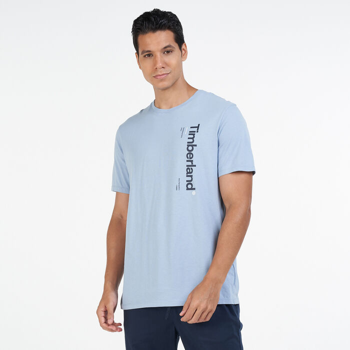 Timberland Men's Kennebec River Logo Carrier T-Shirt Blue Timberland Men's Kennebec River Logo Carrier T-Shirt Blue image number 0