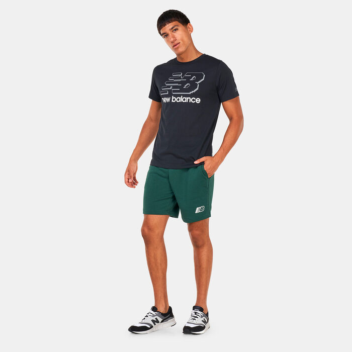 New Balance Men's Heathertech Graphic T-Shirt Black New Balance Men's Heathertech Graphic T-Shirt Black image number 2