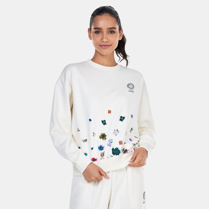 PUMA Women's x LIBERTY Sweatshirt White image number 0