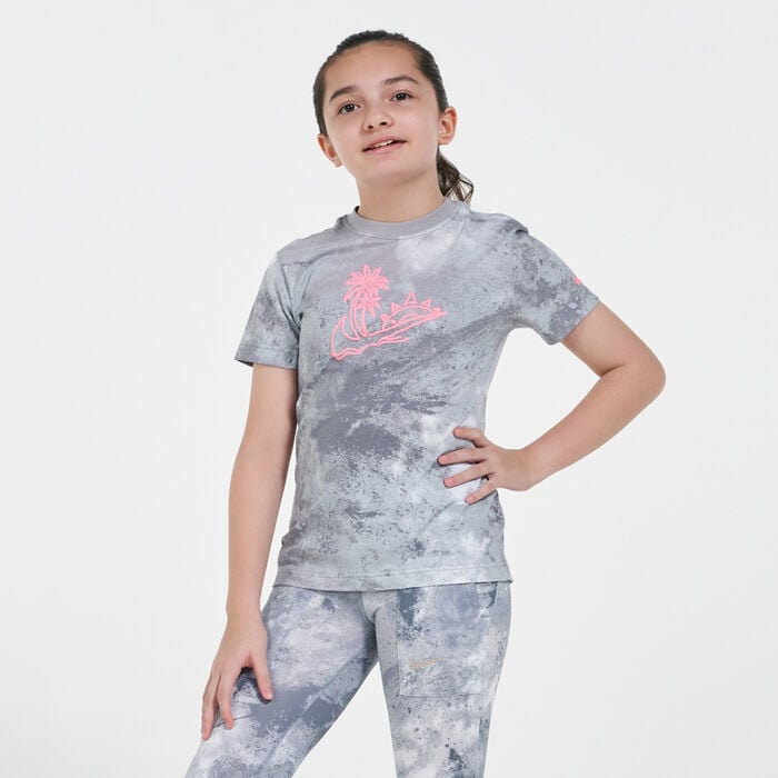 Nike Kids' Sportswear Tie Dye T-Shirt Grey Nike Kids' Sportswear Tie Dye T-Shirt Grey image number 0
