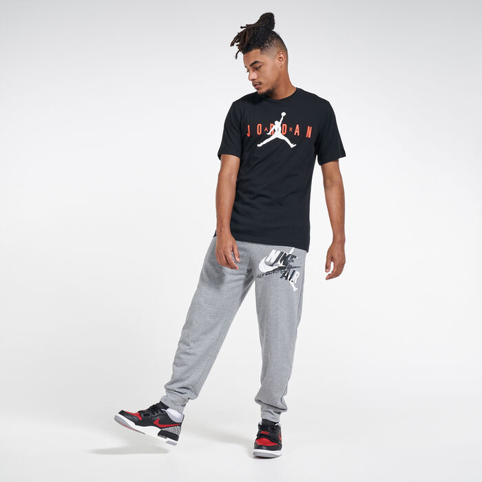 Jordan Men's Air Wordmark T-Shirt Black image number 2