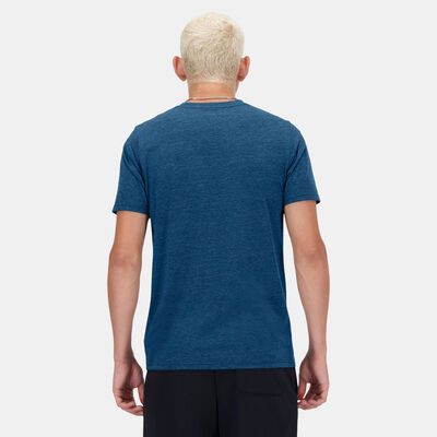 New Balance Men's Sport Essentials Heathertech Running T-Shirt Green