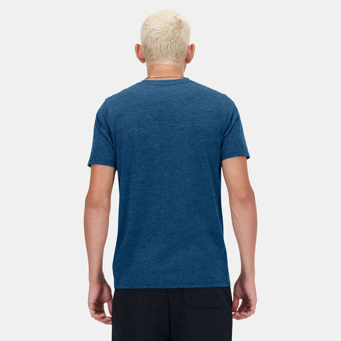 New Balance Men's Sport Essentials Heathertech Running T-Shirt Green New Balance Men's Sport Essentials Heathertech Running T-Shirt Green image number 1