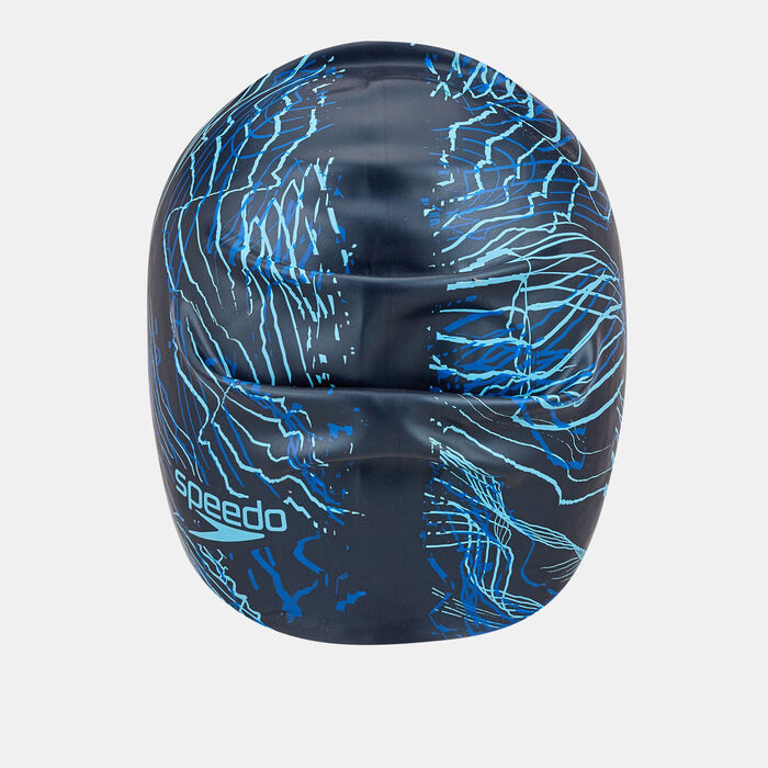 Speedo Long Hair Printed Swimming Cap Multi Speedo Long Hair Printed Swimming Cap Multi image number 1