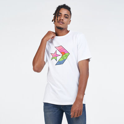 Converse Men's Star Chevron Sunset T-Shirt White Converse Men's Star Chevron Sunset T-Shirt White