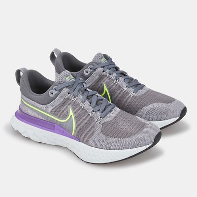 Nike Men's React Infinity Flyknit Shoe Grey Nike Men's React Infinity Flyknit Shoe Grey