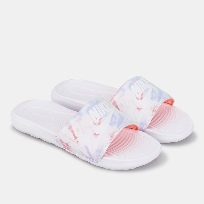 Nike Women's Victori One Printed Slides White Nike Women's Victori One Printed Slides White image number 1