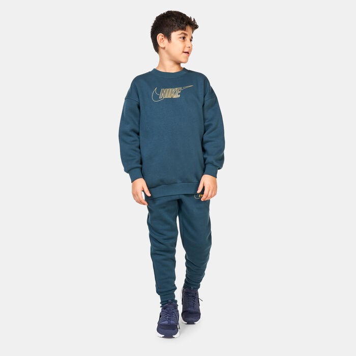 Nike Kids' Sportswear Club Fleece Sweatshirt (Older Kids) Green Nike Kids' Sportswear Club Fleece Sweatshirt (Older Kids) Green image number 2