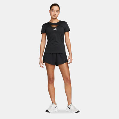 Nike Women's Dri-FIT One High-Waisted 2-in-1 Shorts Black Nike Women's Dri-FIT One High-Waisted 2-in-1 Shorts Black