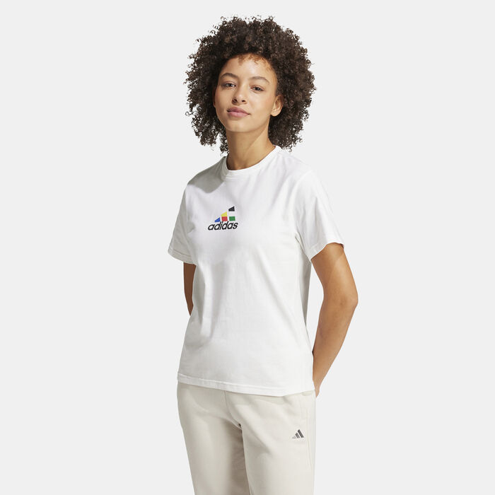 adidas Women's House of Tiro Nations Graphic T-Shirt White adidas Women's House of Tiro Nations Graphic T-Shirt White image number 0
