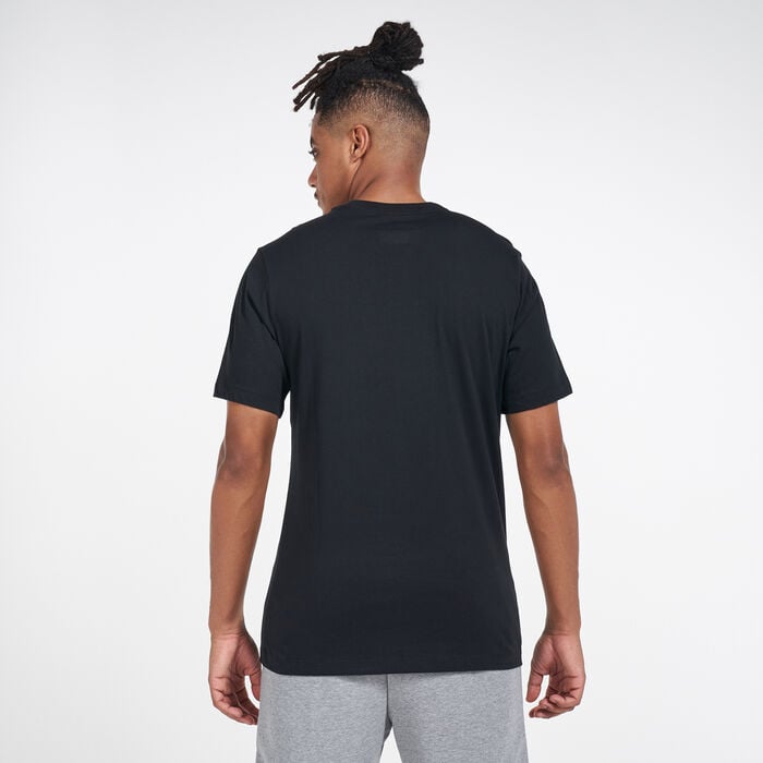 Jordan Men's Air Wordmark T-Shirt Black Jordan Men's Air Wordmark T-Shirt Black image number 1