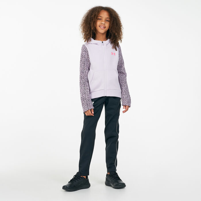 Under Armour Kids' Rival Fleece Full-Zip Hoodie Pink Under Armour Kids' Rival Fleece Full-Zip Hoodie Pink image number 2