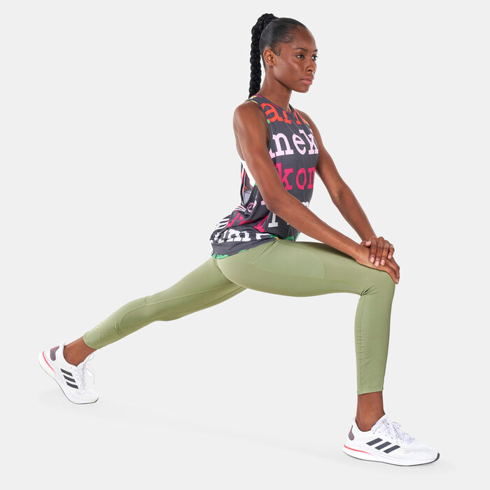 adidas Women's FastImpact 7/8 Leggings Green adidas Women's FastImpact 7/8 Leggings Green image number 2
