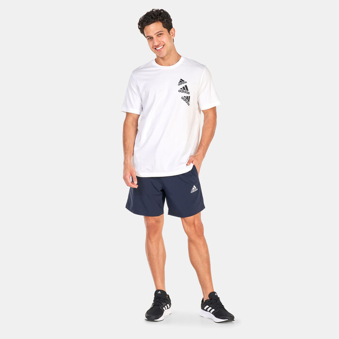 adidas Men's AEROREADY Essentials Chelsea Logo Shorts Blue adidas Men's AEROREADY Essentials Chelsea Logo Shorts Blue image number 2