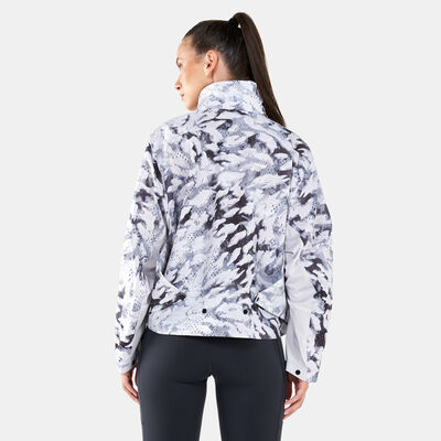 adidas Women's Fast Allover Print Jacket Grey