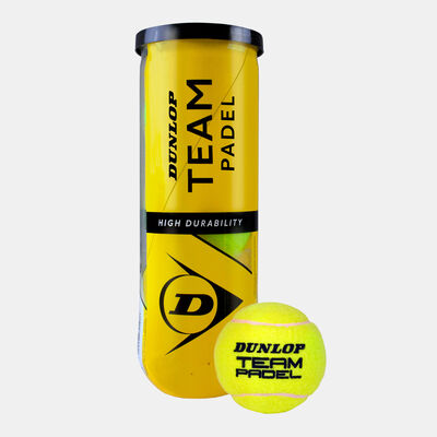 Dunlop Padel Team Balls Tube (3 Balls) Multi