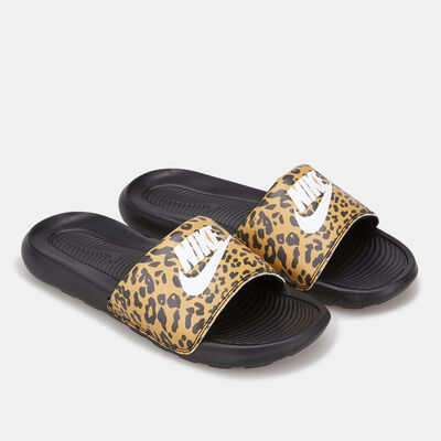 Nike Women's Victori One Printed Slide Brown Nike Women's Victori One Printed Slide Brown