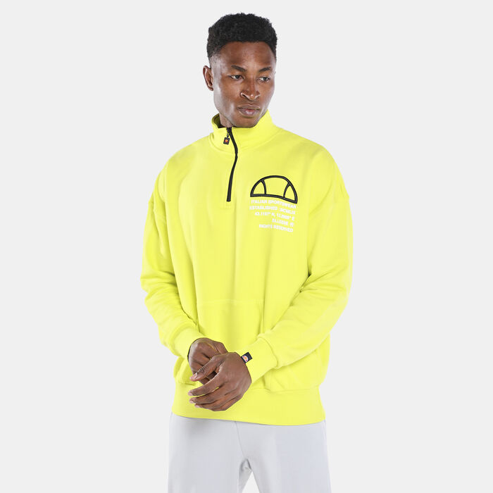 ellesse Men's Acido Half-Zip Sweatshirt Green ellesse Men's Acido Half-Zip Sweatshirt Green image number 0