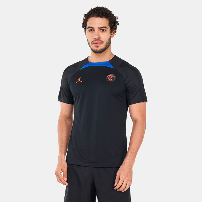 Jordan Men’s Dri-FIT Paris Saint-Germain Strike Away Jersey Black Jordan Men’s Dri-FIT Paris Saint-Germain Strike Away Jersey Black image number 0