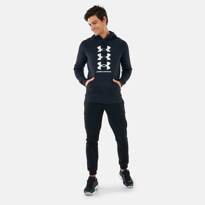 Under Armour Men's UA Rival Fleece Multilogo Hoodie Black image number 2