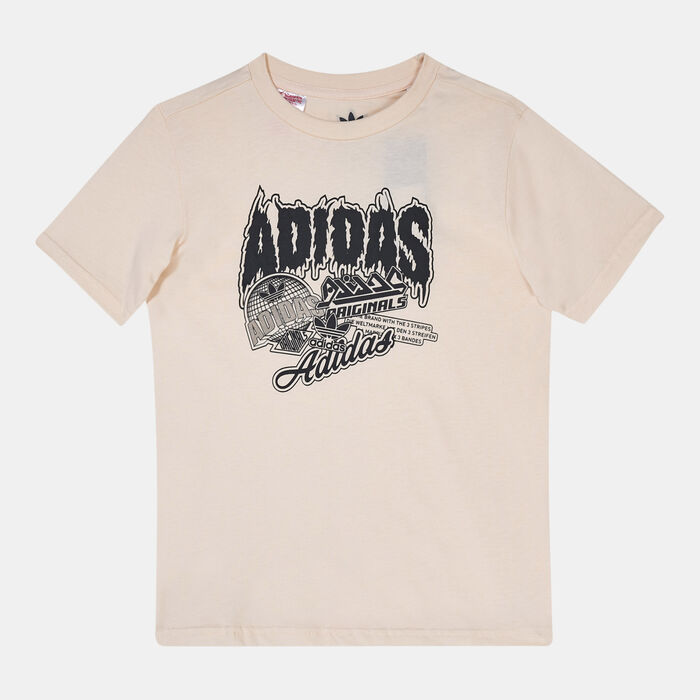 adidas Originals Kids' Graphic T-Shirt Beige adidas Originals Kids' Graphic T-Shirt Beige image number 0