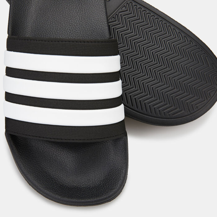 adidas Men's adilette Cloudfoam Slides Black adidas Men's adilette Cloudfoam Slides Black image number 2