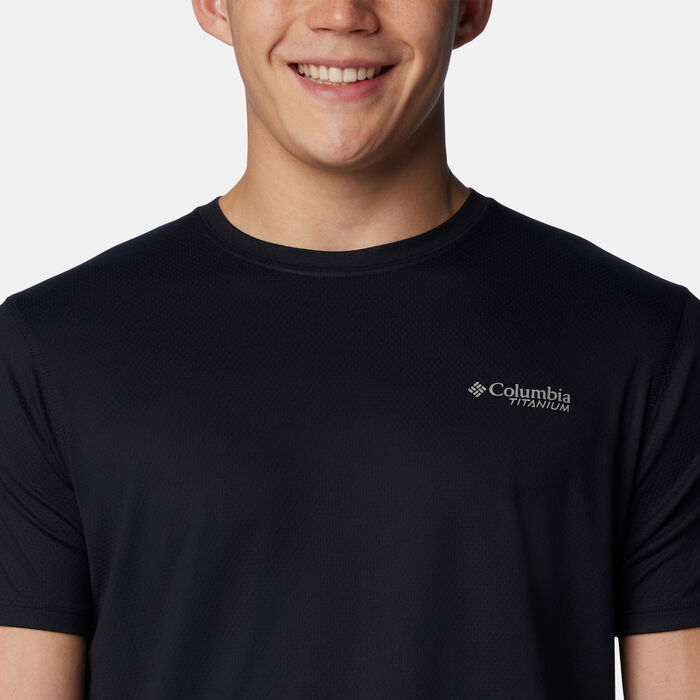 Columbia Men's Summit Valley Hiking T-Shirt Black Columbia Men's Summit Valley Hiking T-Shirt Black image number 4