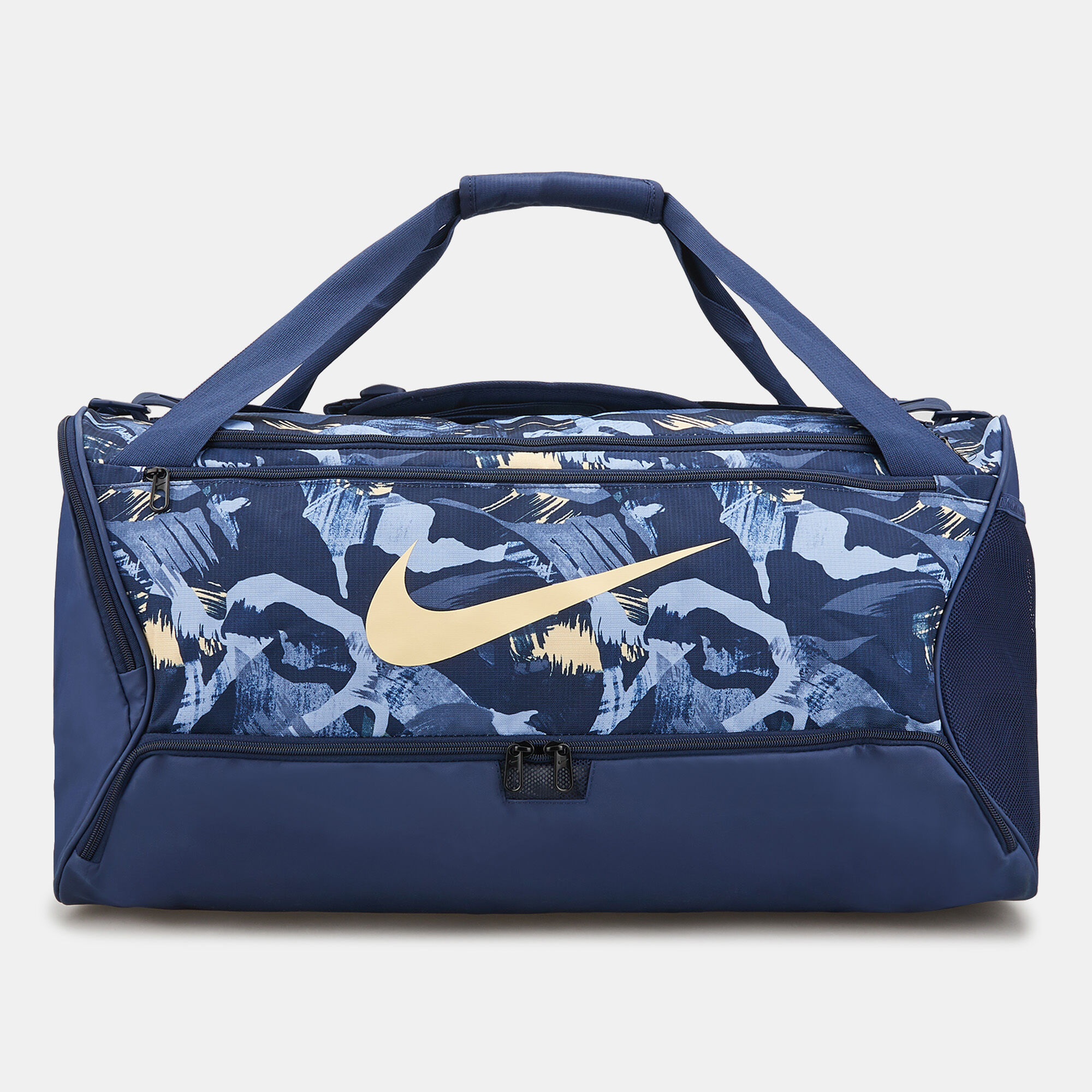 Men s Brasilia Printed Duffel Bag Blue Nike in Qatar SSS