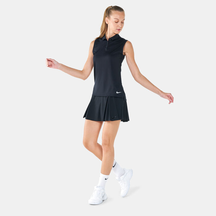 Nike Women's Club Skirt Tennis Skirt (Tall) Black Nike Women's Club Skirt Tennis Skirt (Tall) Black image number 2