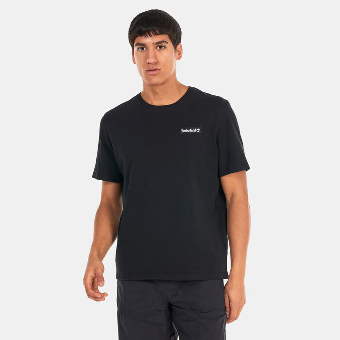 Timberland Men's Heavyeight Woven Badge Authentic T-Shirt Black Timberland Men's Heavyeight Woven Badge Authentic T-Shirt Black image number 0