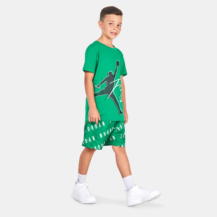 Nike Kids' Essentials Poolside Shorts Green image number 2