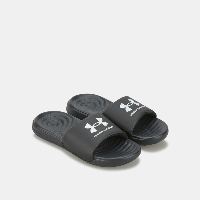 Under Armour Kids' UA Ansa Fixed Slides Black Under Armour Kids' UA Ansa Fixed Slides Black image number 0